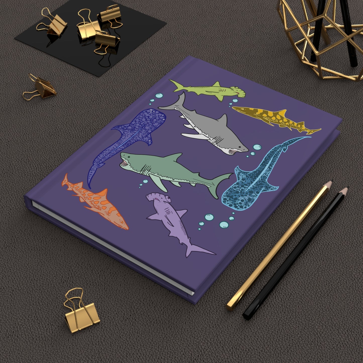 Sharks of Whimsy Blank Lined Journal