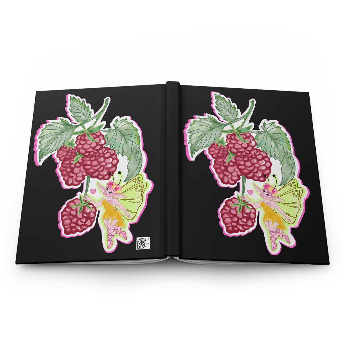 Raspberry Fae Blank Notebook