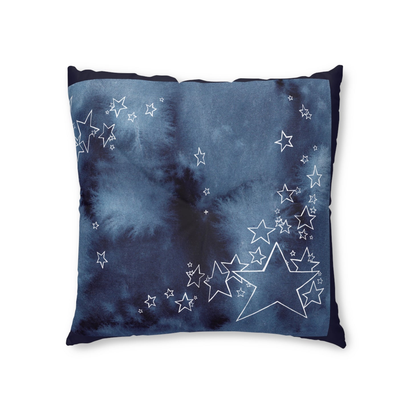Cosmic Comfort in Indigo Hues Floor Pillow