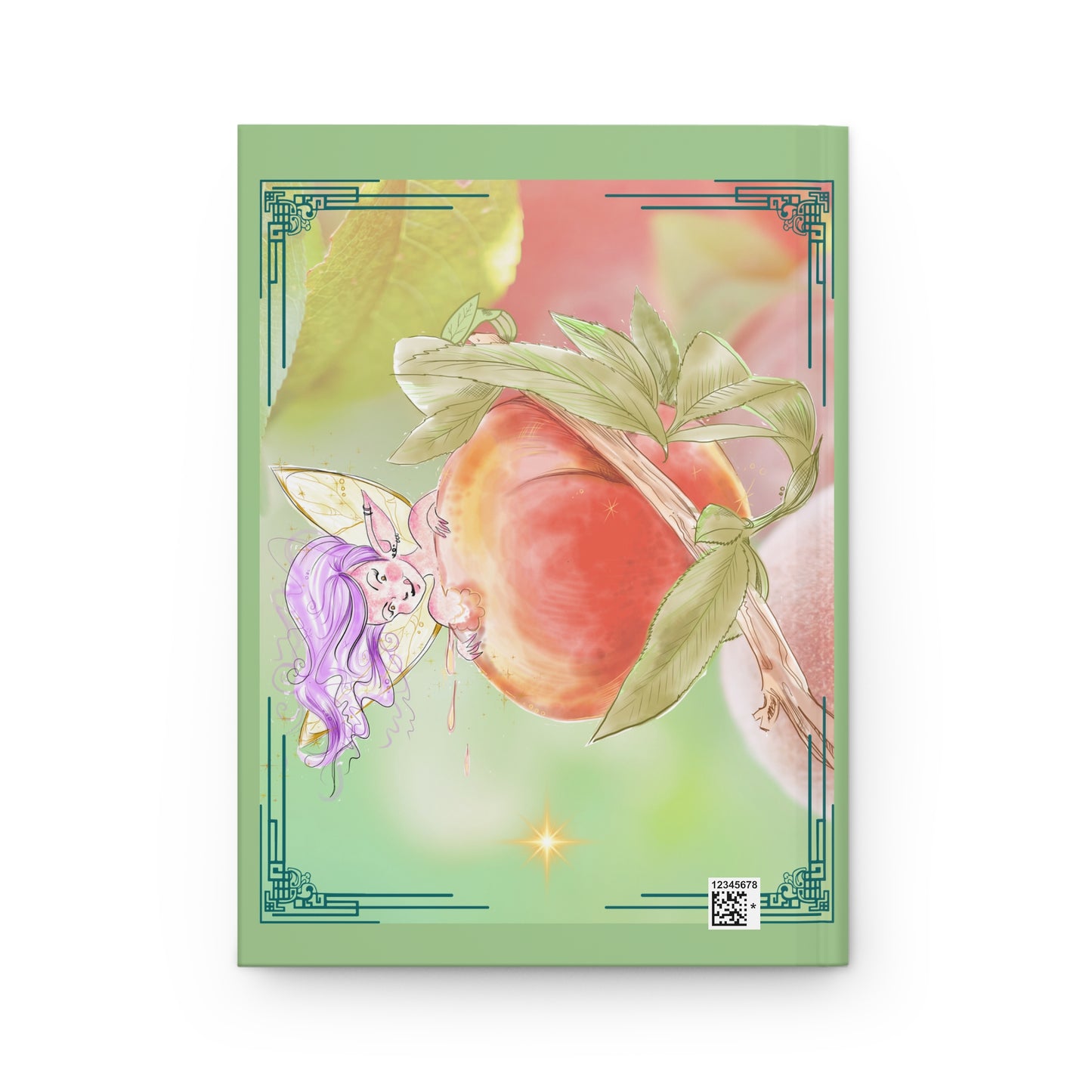Fairy's Peachy Sweet Bite Blank Lined Journal