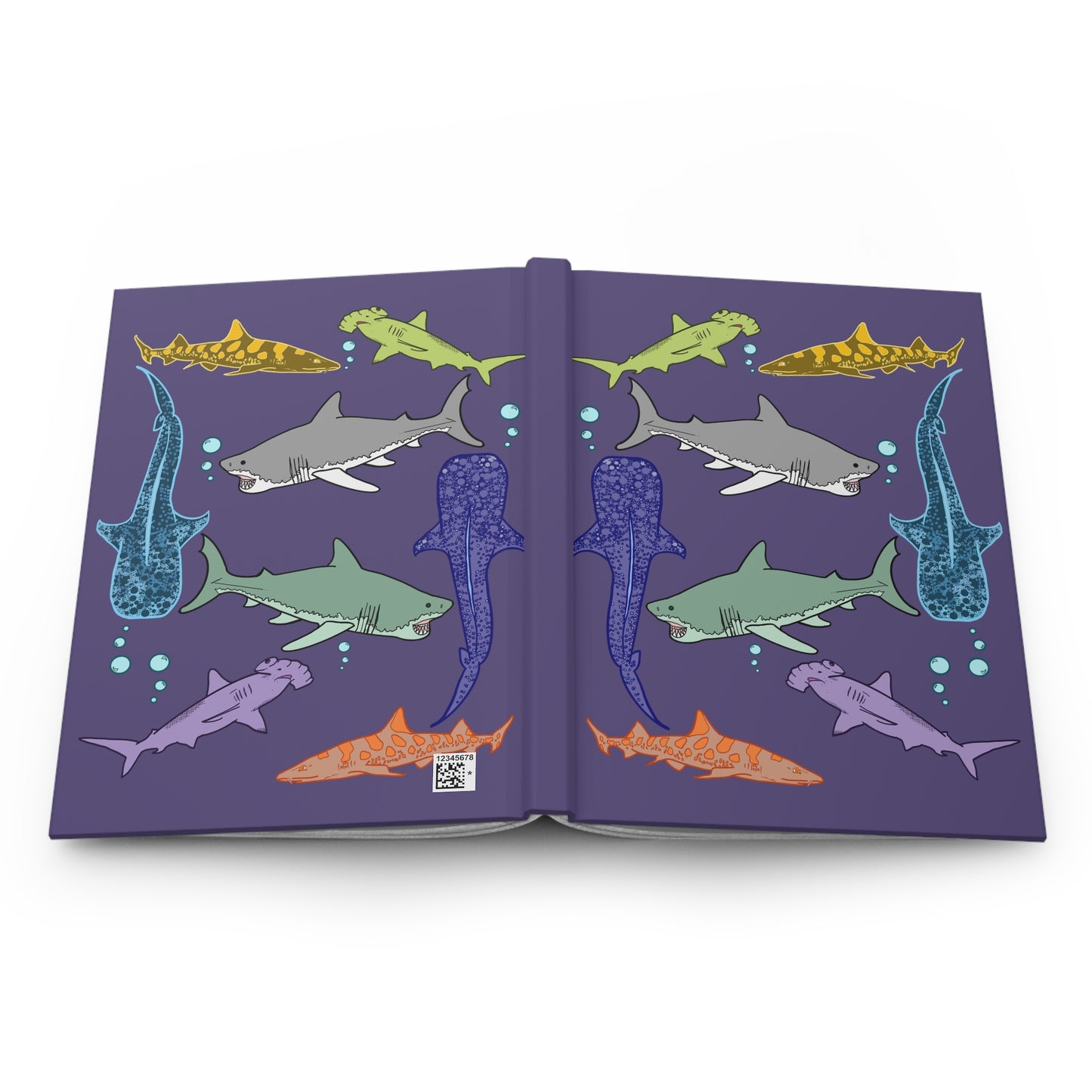 Sharks of Whimsy Blank Lined Journal