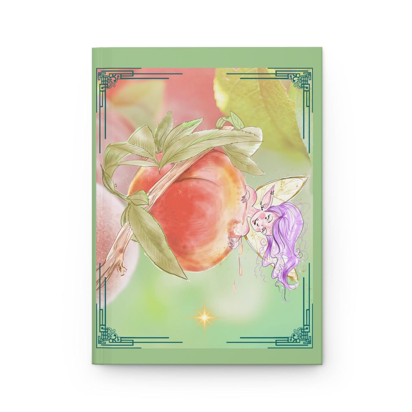 Fairy's Peachy Sweet Bite Blank Lined Journal