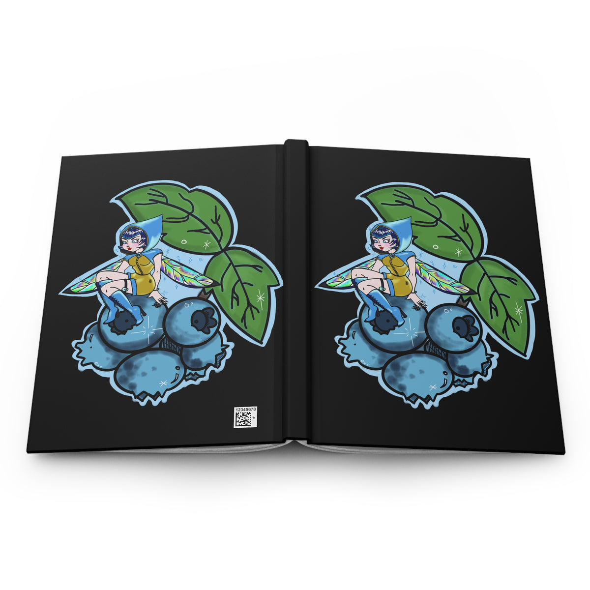 Blueberry Fae Blank Notebook