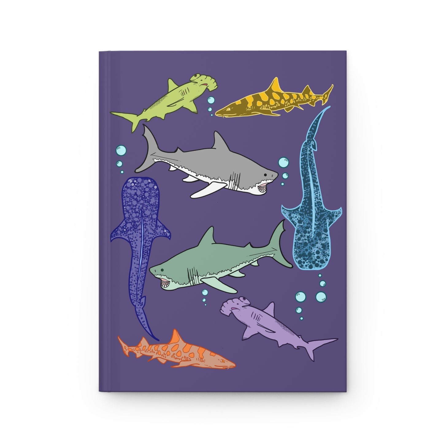 Sharks of Whimsy Blank Lined Journal