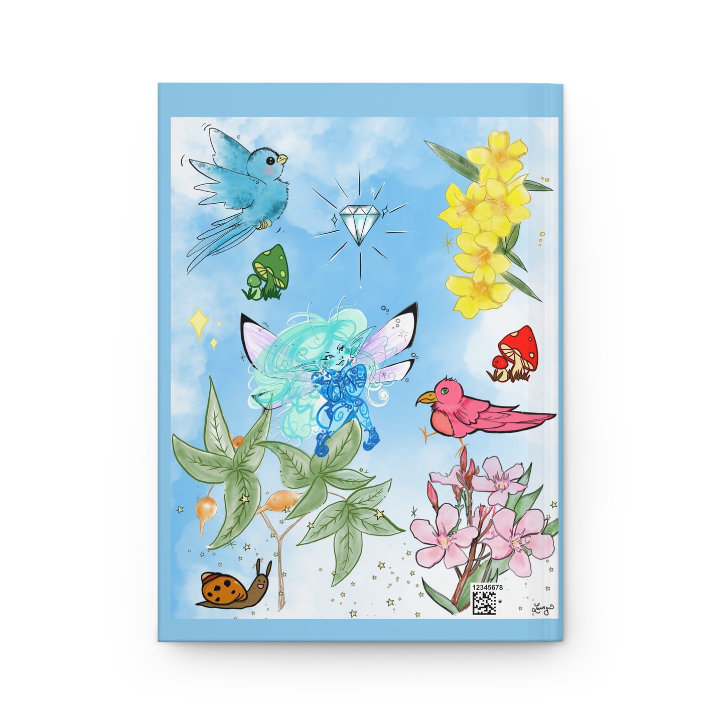 Floral Friends of Flight Blank Lined Journal