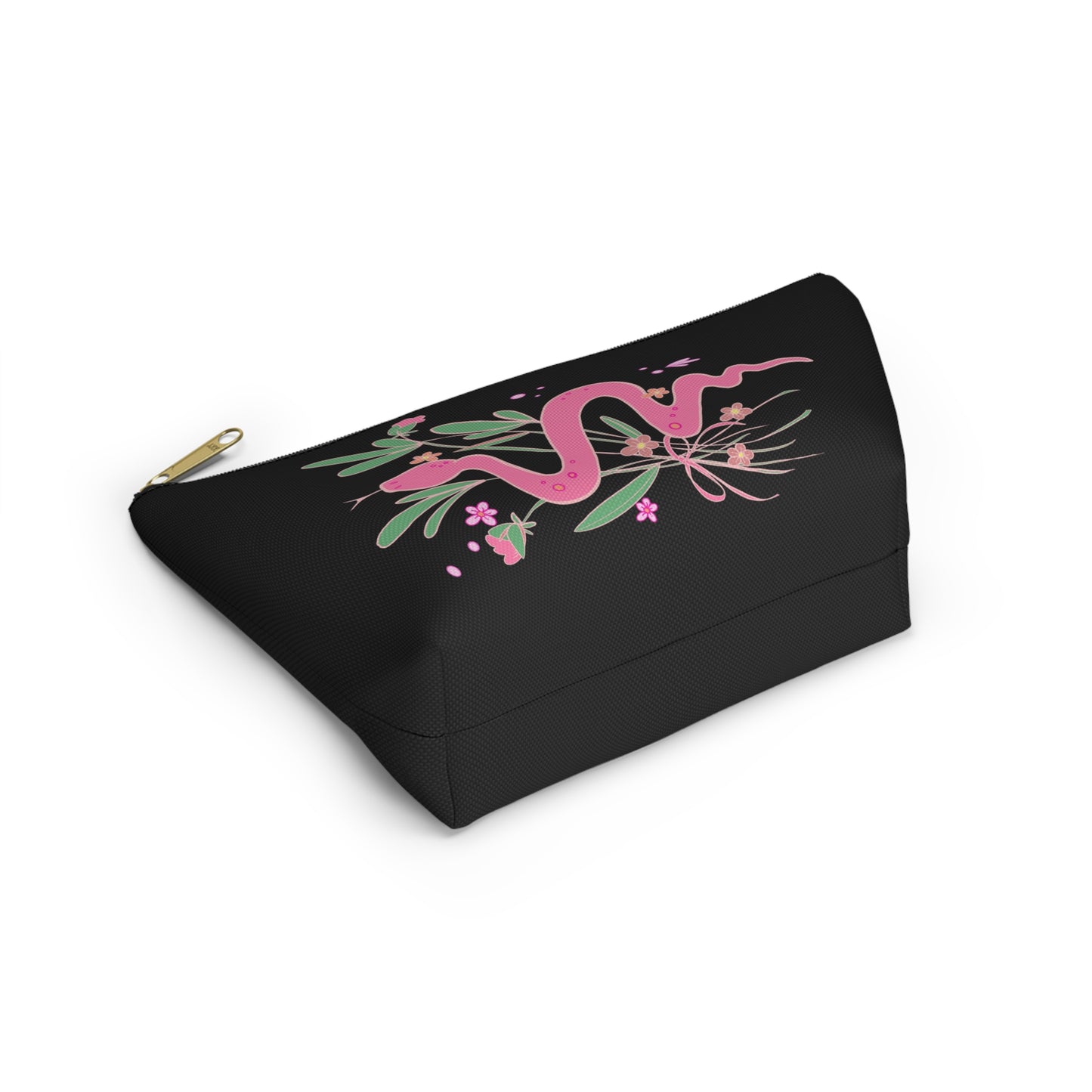 Pink Peony Snake Travel Bag