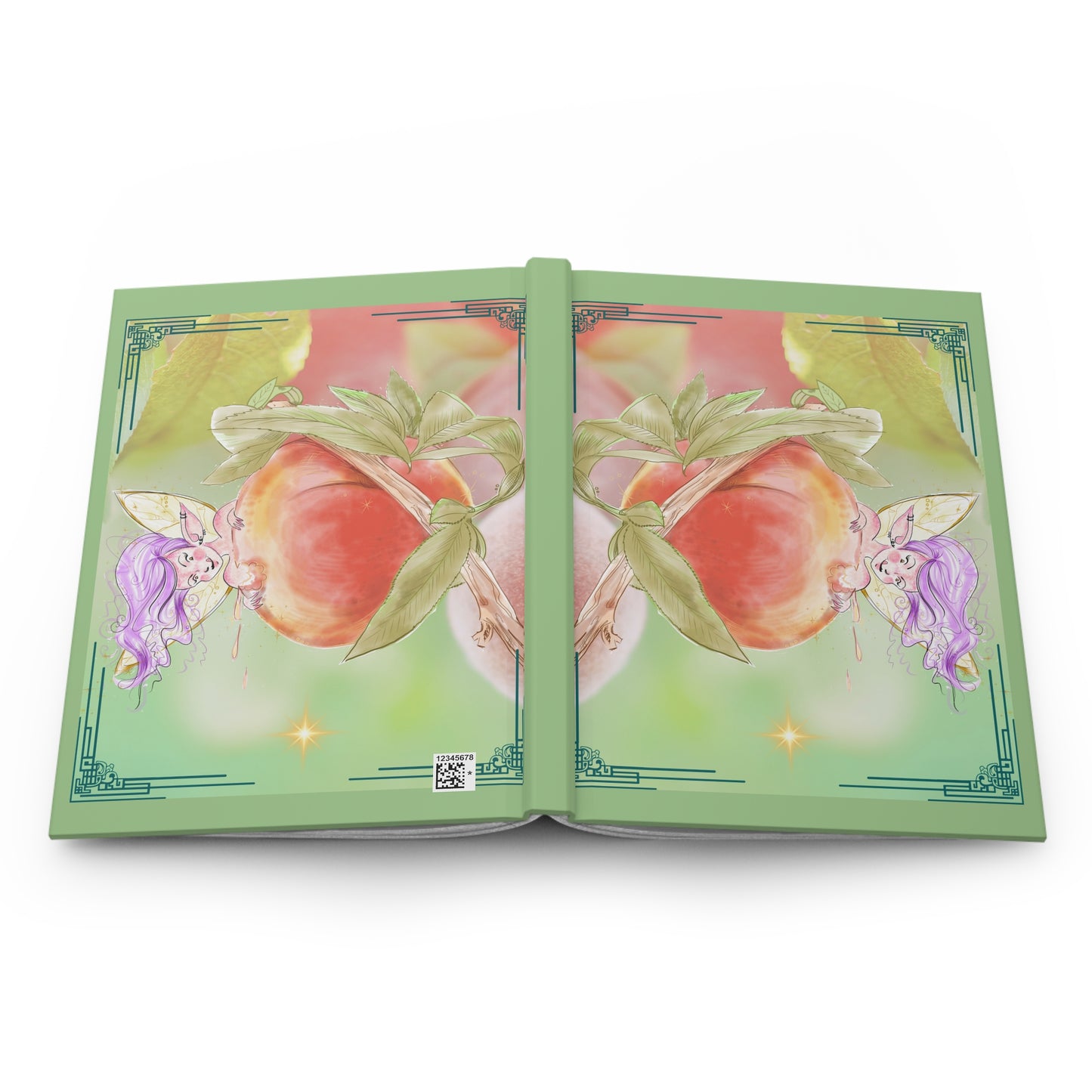 Fairy's Peachy Sweet Bite Blank Lined Journal