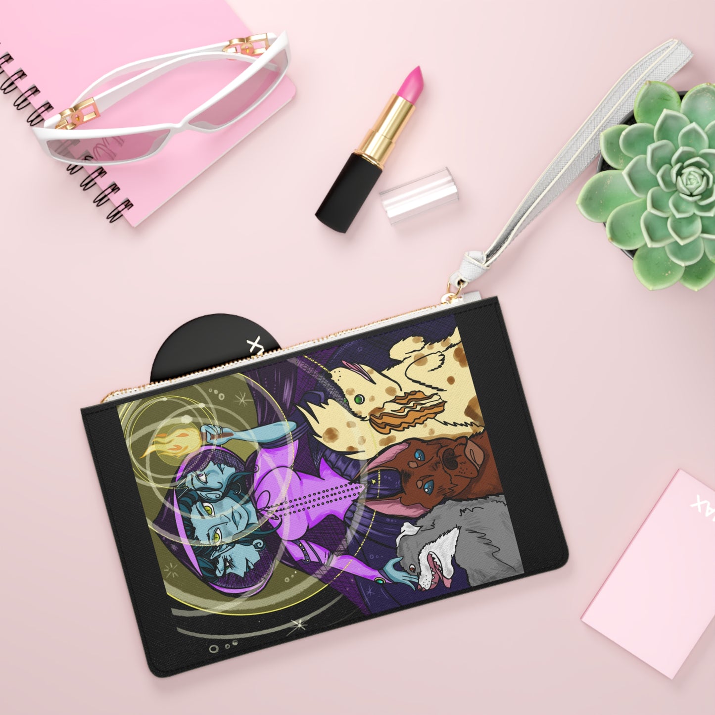 Hecate's Guardians Tarot Pouch: Your Vegan Sanctuary for Mystical Insights