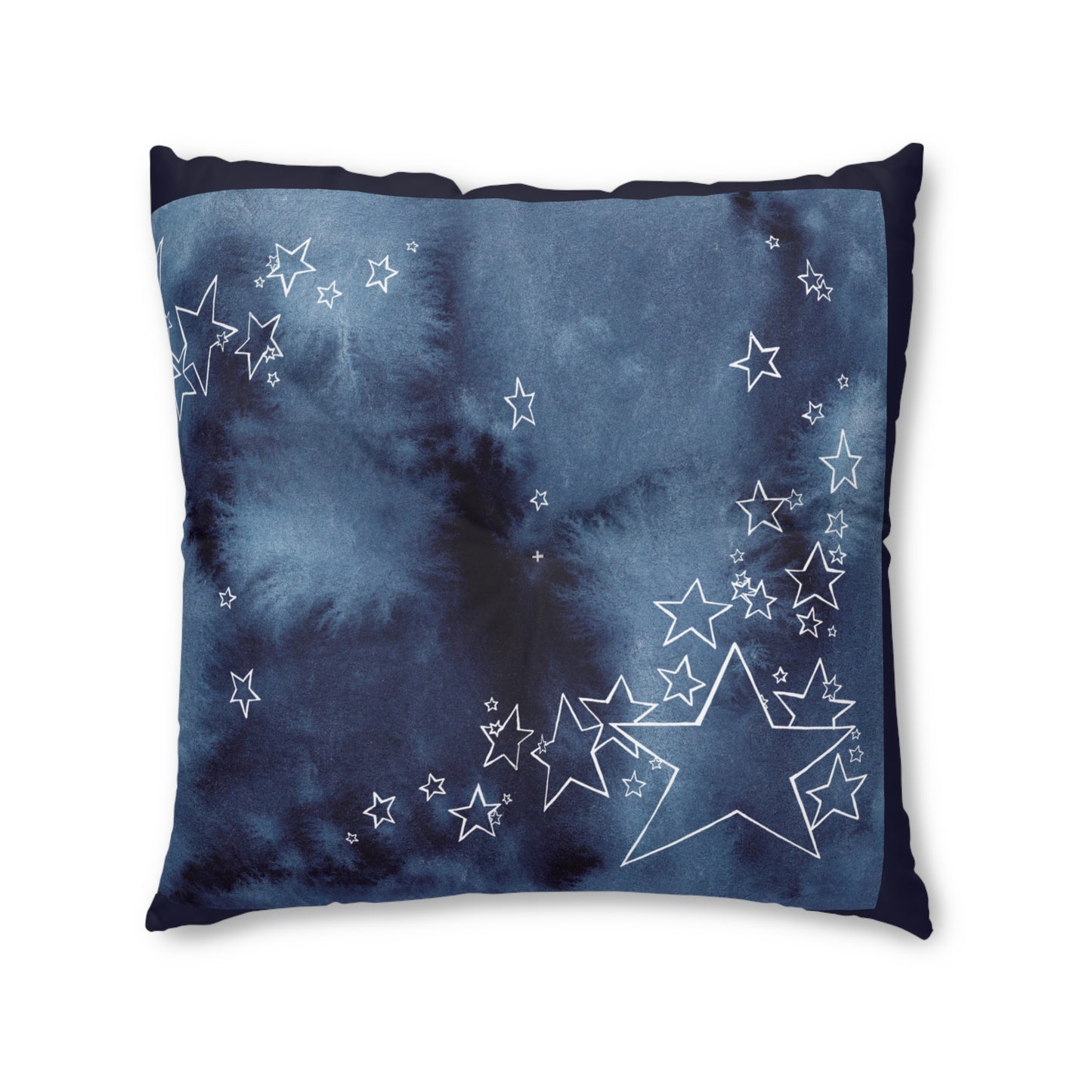 Cosmic Comfort in Indigo Hues Floor Pillow