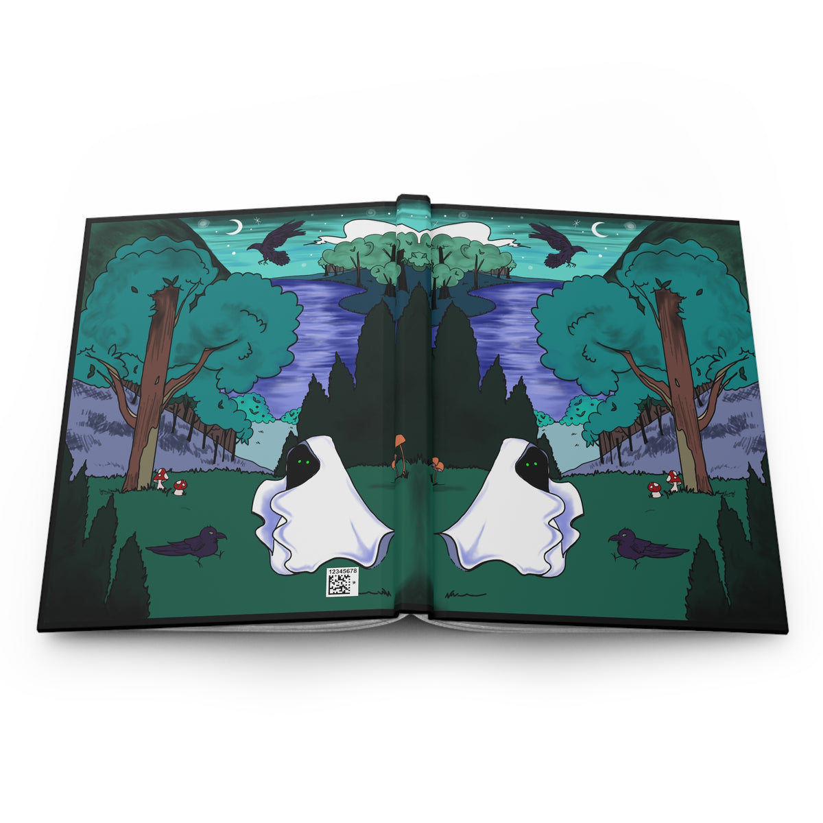 A Ghastly Forest Walk Blank Notebook