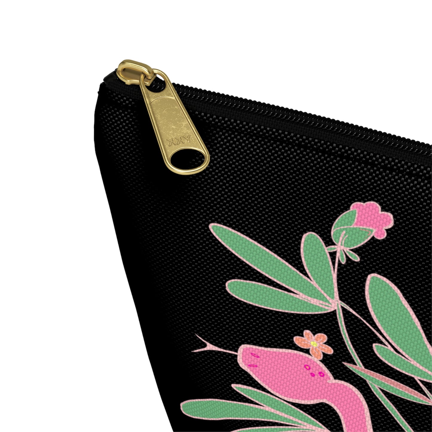 Pink Peony Snake Travel Bag