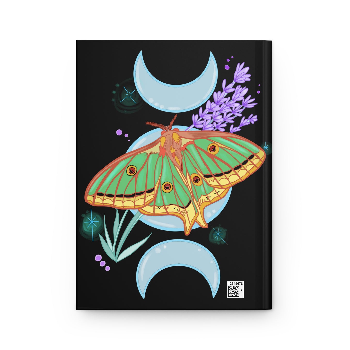 Pastel Spanish Moon Moth Blank Lined Journal