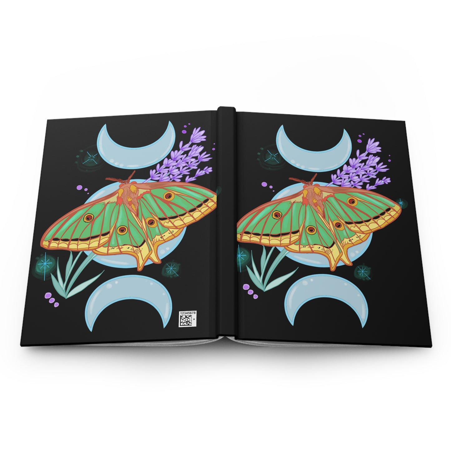 Pastel Spanish Moon Moth Blank Lined Journal