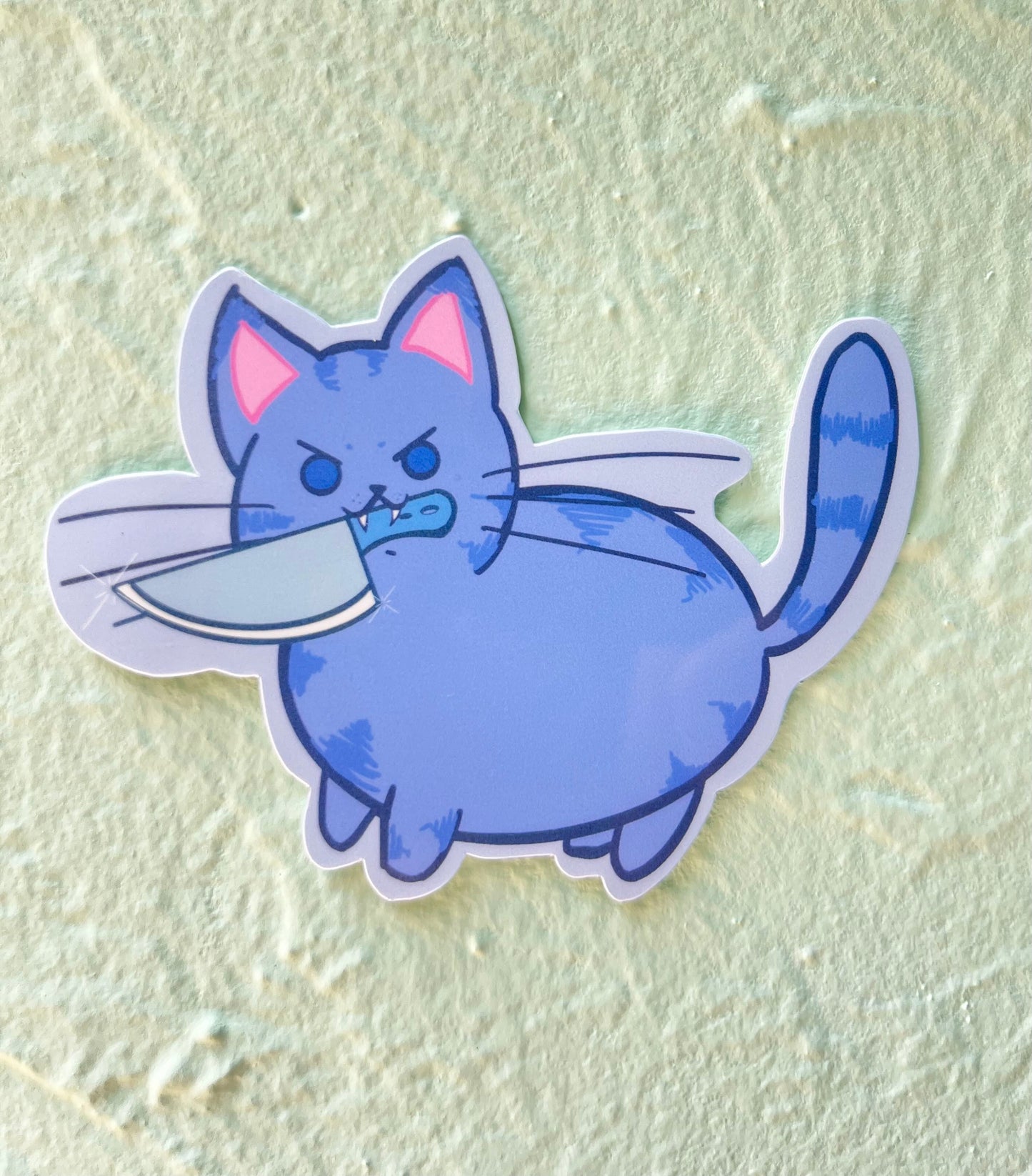 Colorful Colony of Stabby Cats Sticker Set