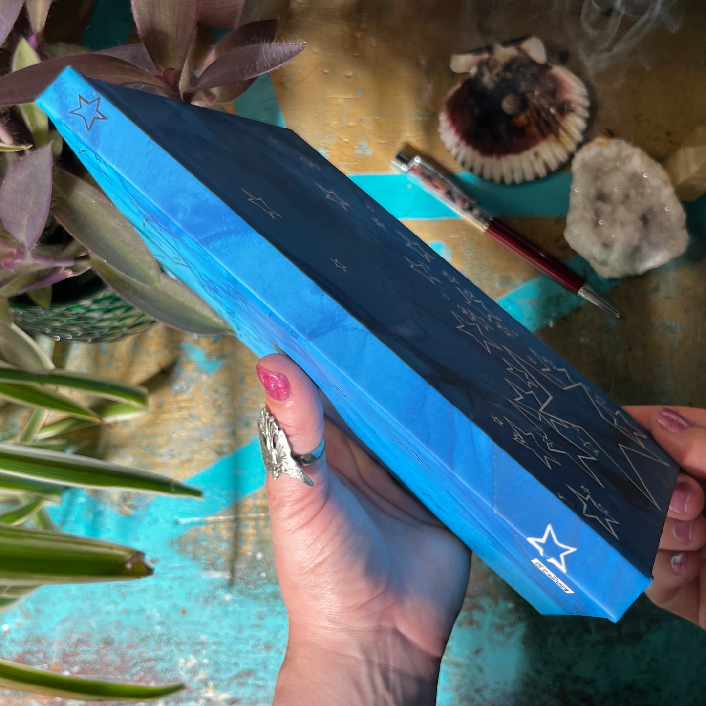 Viśuddha (throat chakra) Communication & Expression Blue Blank Journal
