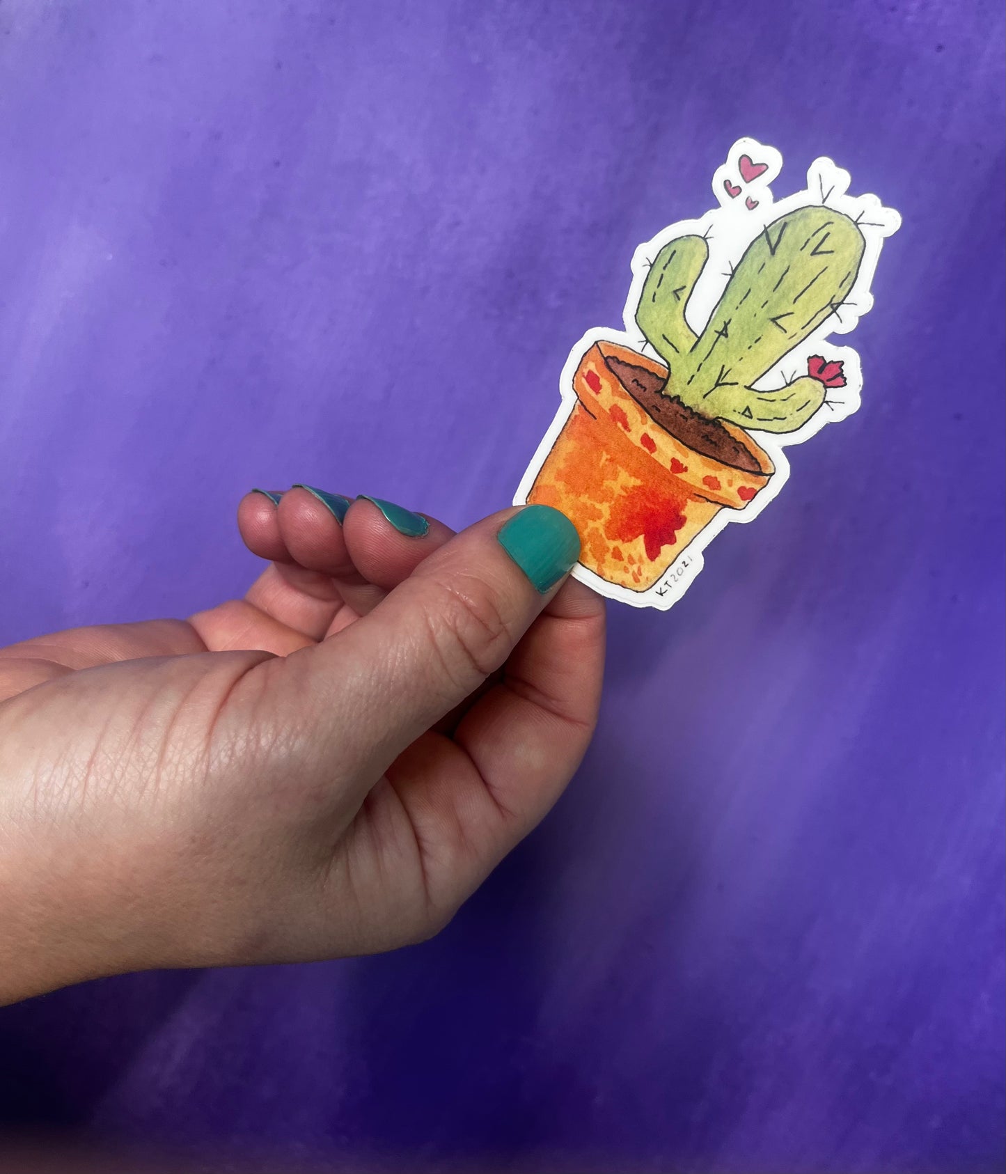 Cactus Love Vinyl Sticker