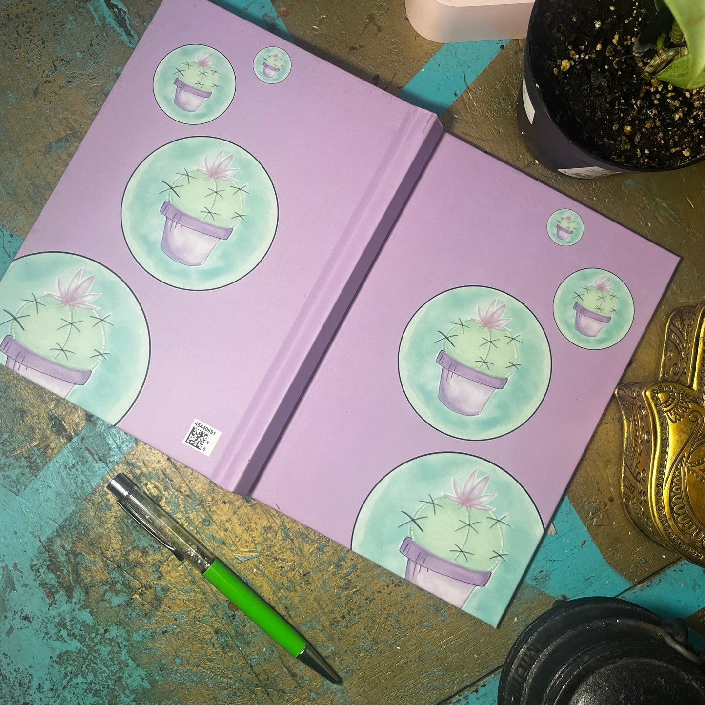 Cactus Oasis Blank Notebook