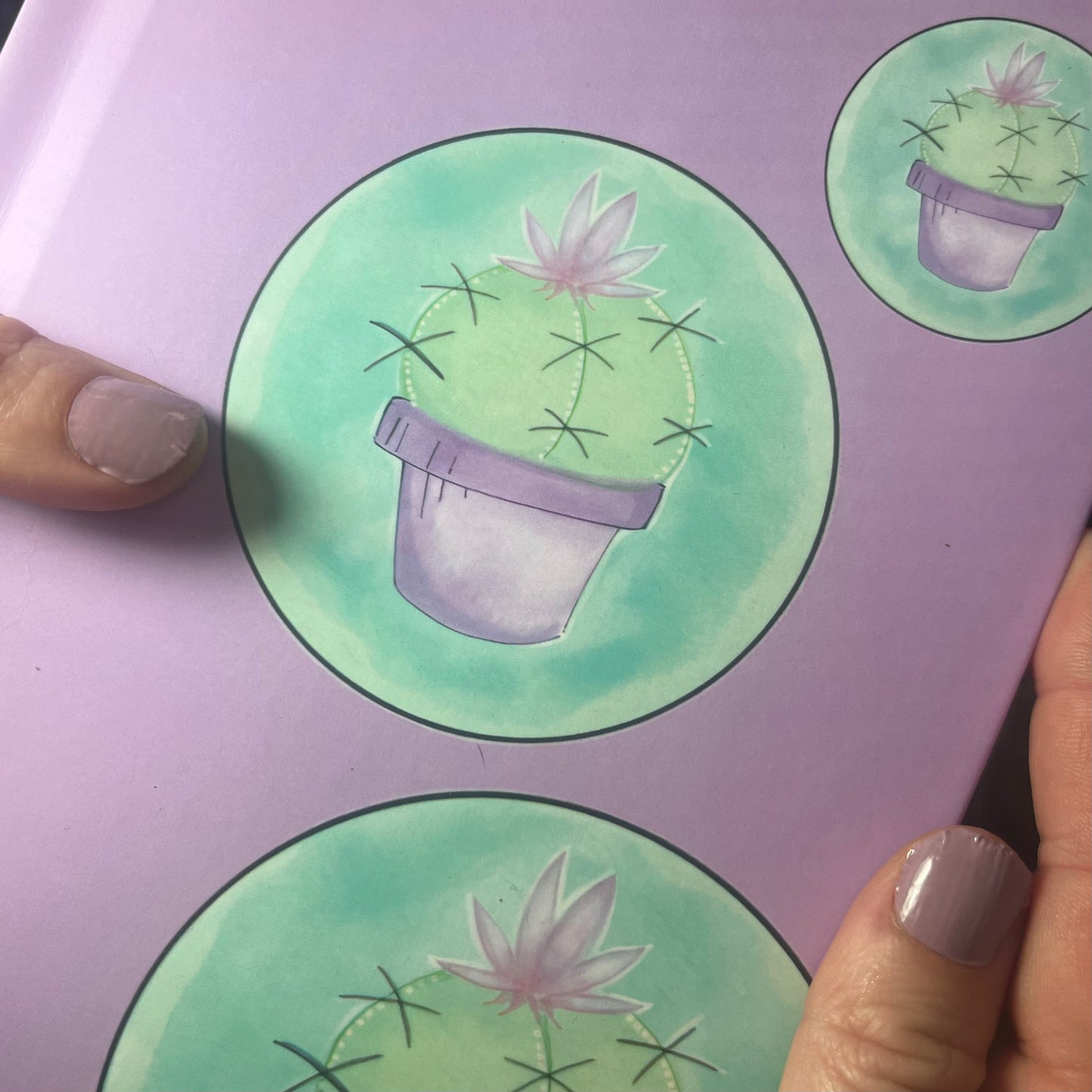 Cactus Oasis Blank Notebook