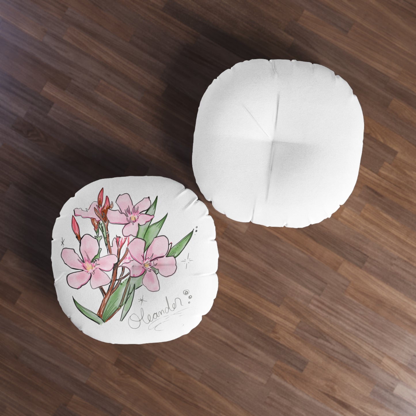Pink Floral Floor Pillow