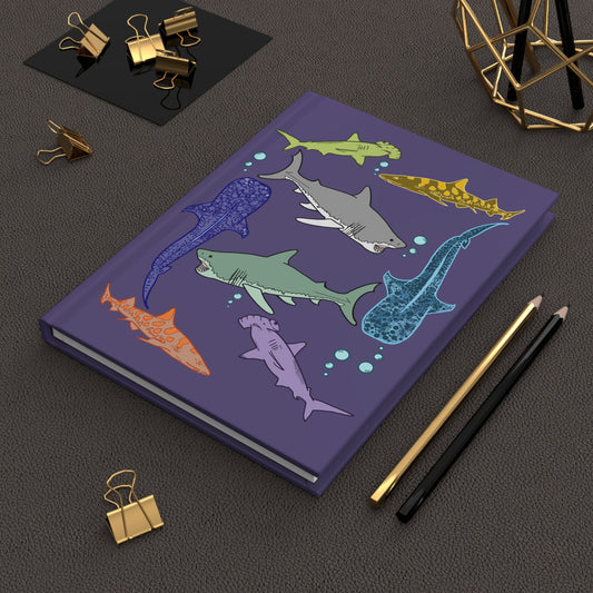 Sharks of Whimsy Blank Lined Journal