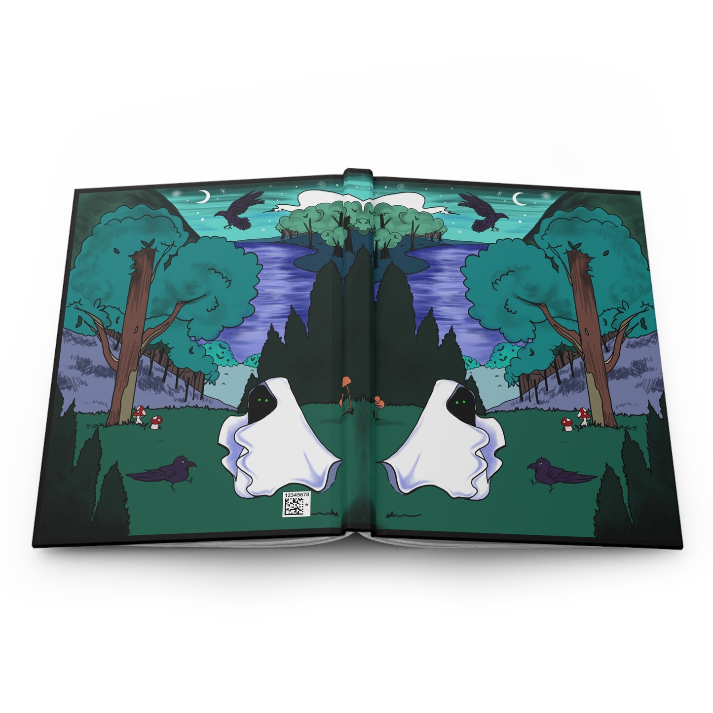A Ghastly Forest Walk Blank Notebook