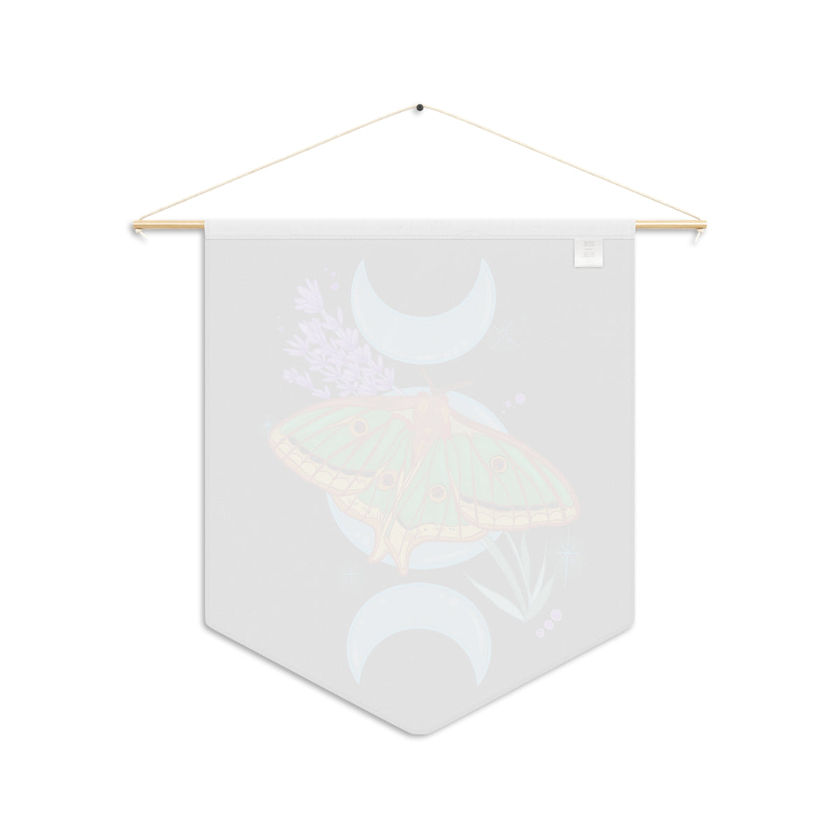 Spanish Moon Moth Triple Goddess Pennant Wall Art