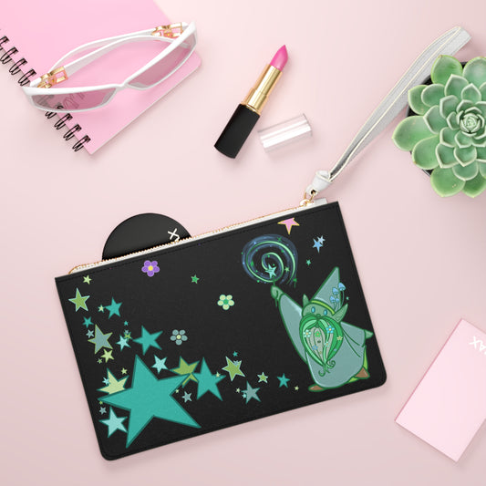 Dawn and Dusk Gnome Magicians Vegan Clutch Bag