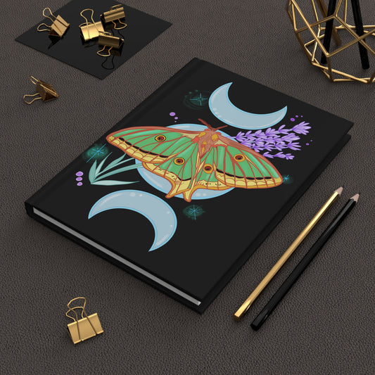 Pastel Spanish Moon Moth Blank Lined Journal