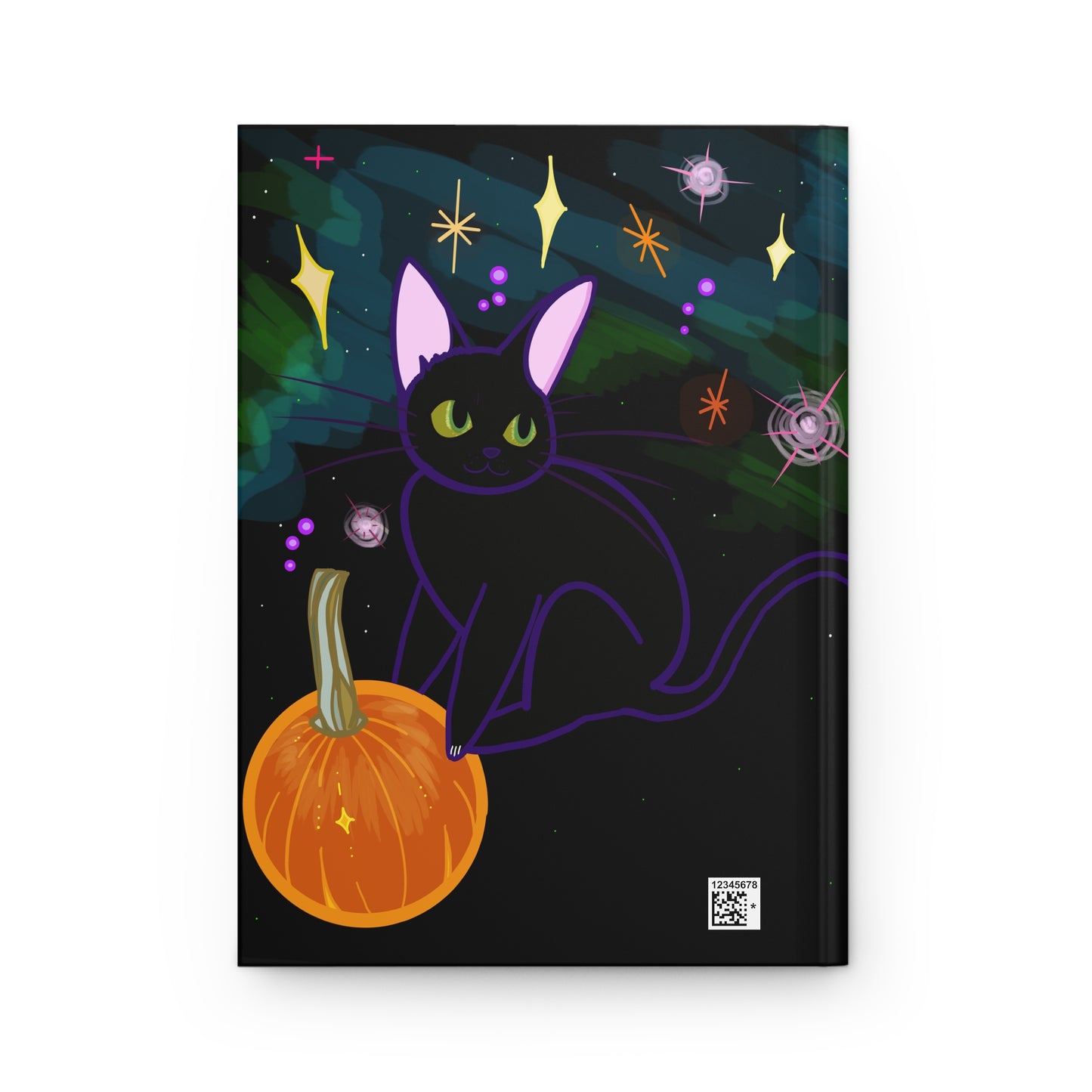 Space Pumpkin Kitty Void Blank Journal