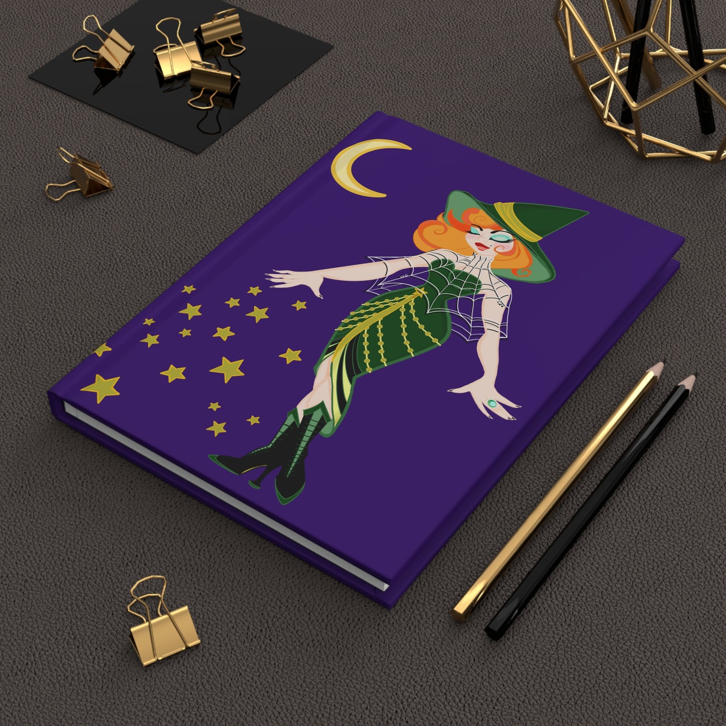 Art Deco Witchy Fashionista Blank Journal