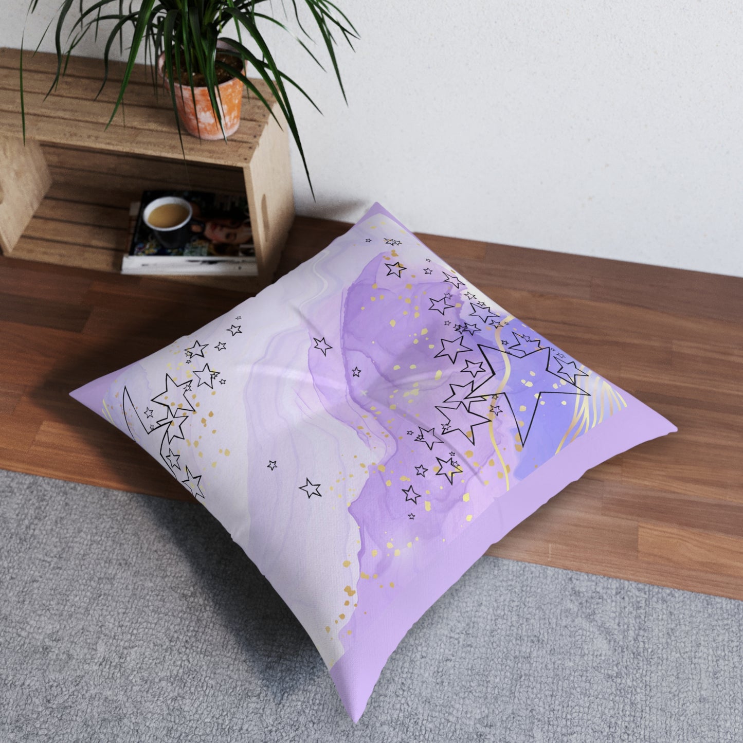 Soft Lavender Starlight Meditation Cushion