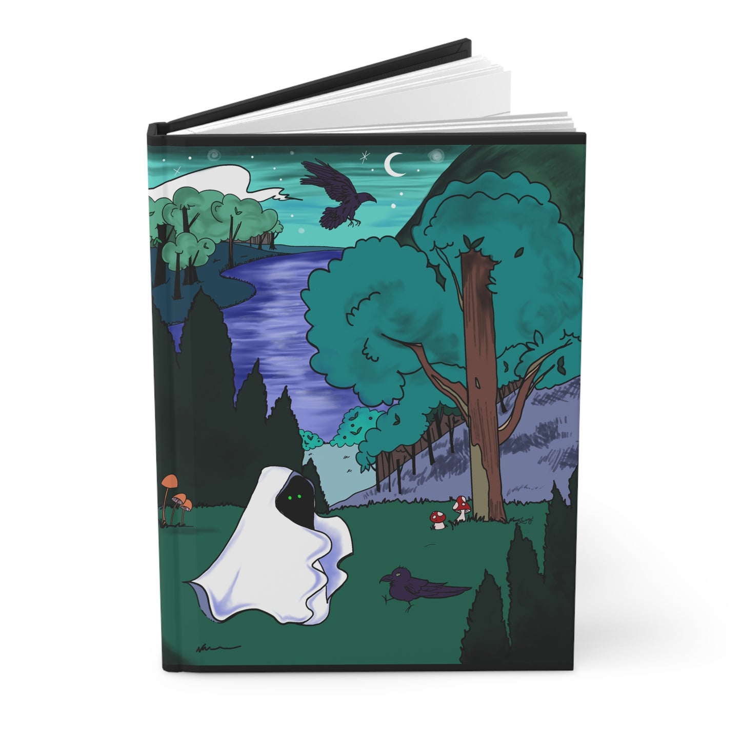 A Ghastly Forest Walk Blank Notebook
