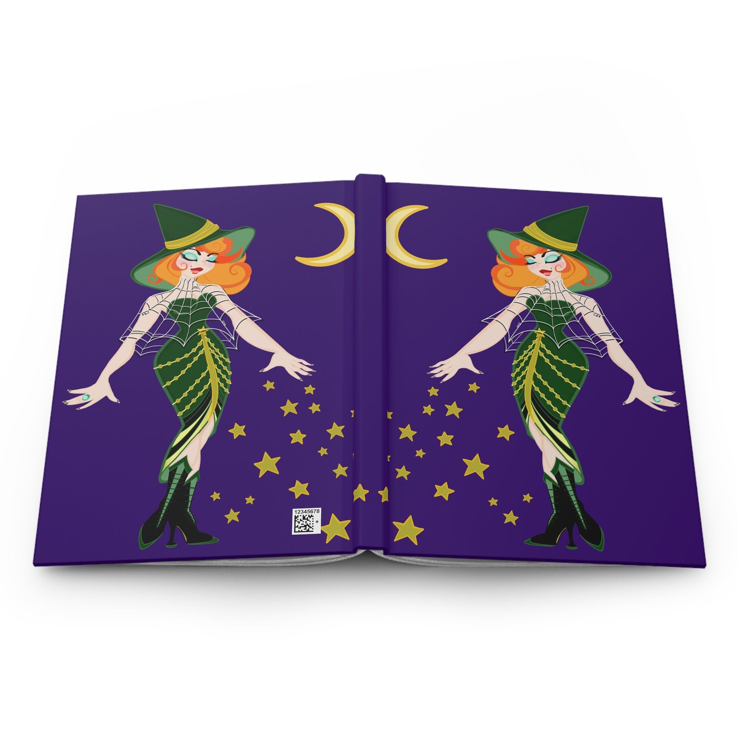 Art Deco Witchy Fashionista Blank Journal