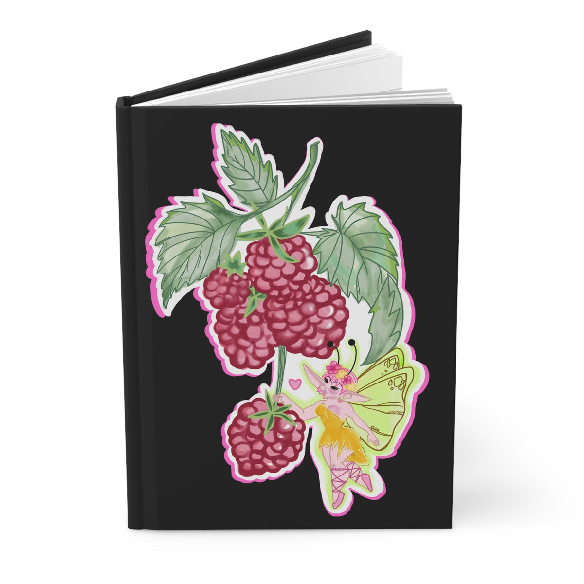 Raspberry Fae Blank Notebook