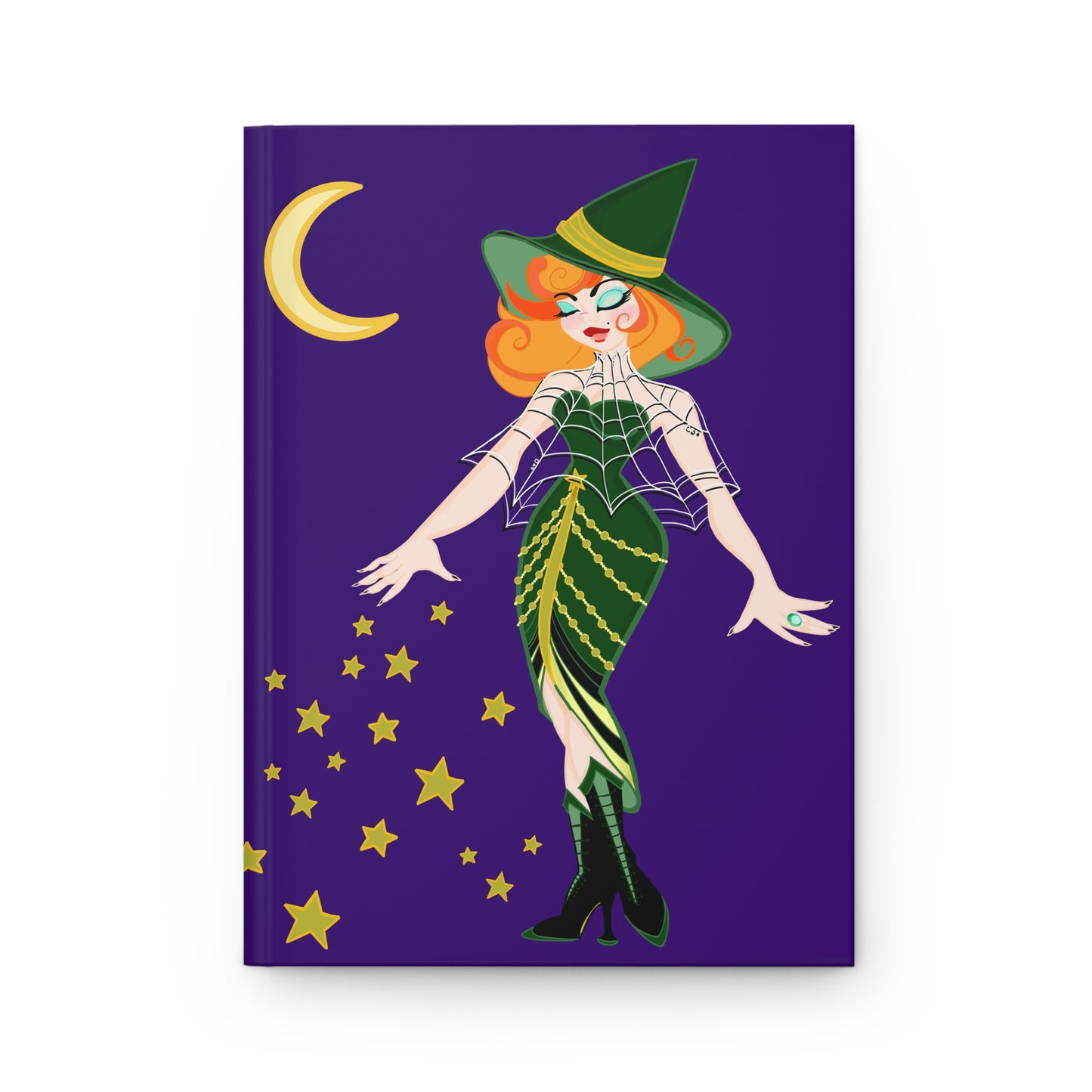 Art Deco Witchy Fashionista Blank Journal