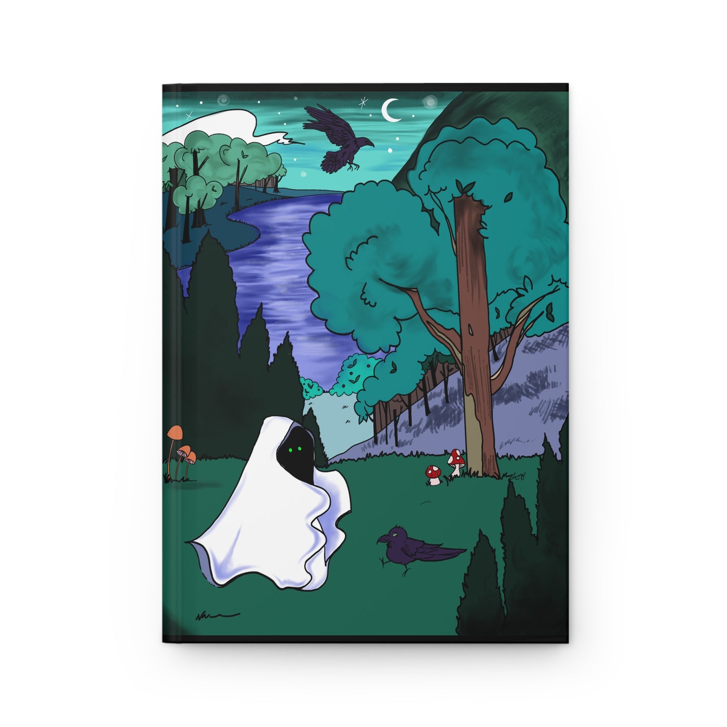 A Ghastly Forest Walk Blank Notebook