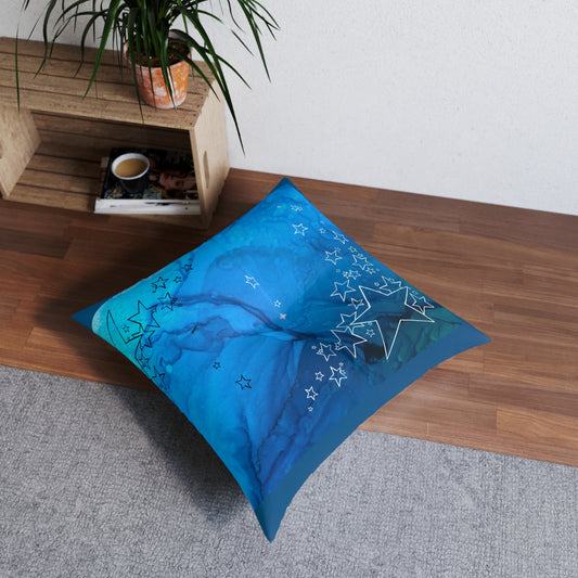Blue Starlight Floor Pillow