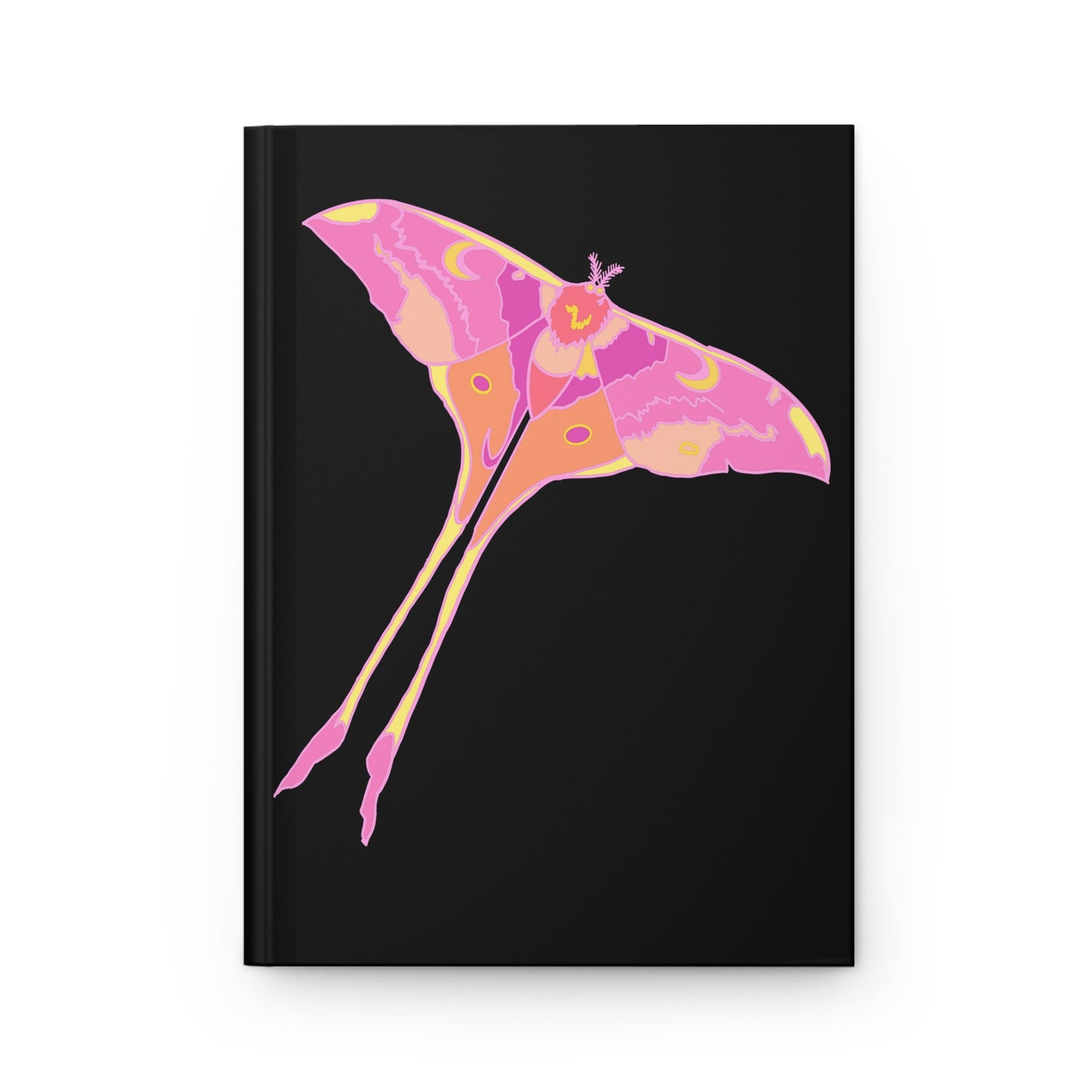 Chinese Moon Moth Blank Hardcover Journal