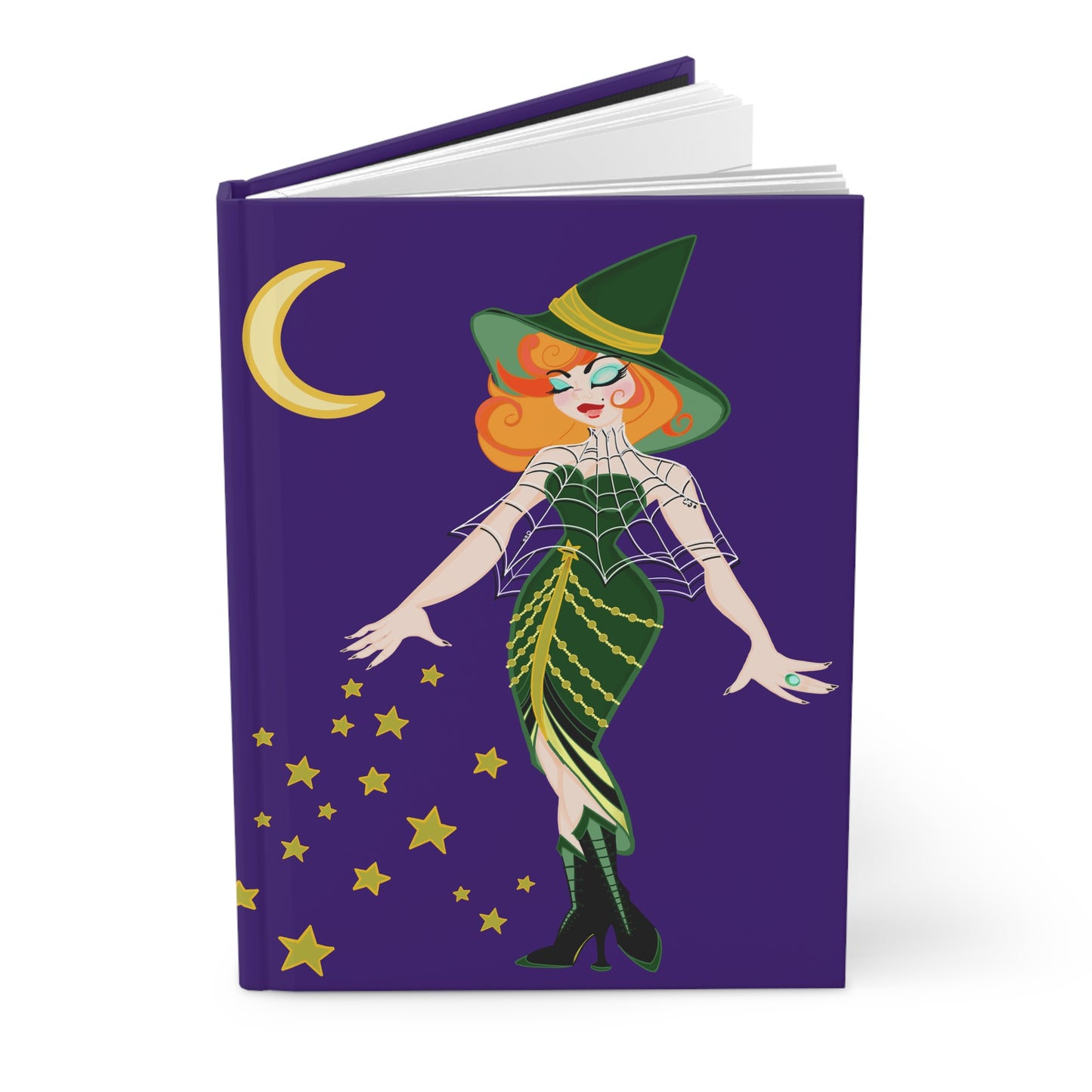 Art Deco Witchy Fashionista Blank Journal