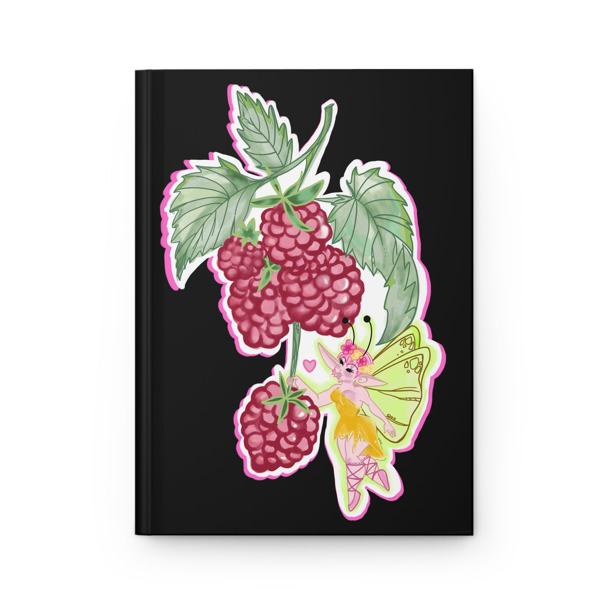 Raspberry Fae Blank Notebook