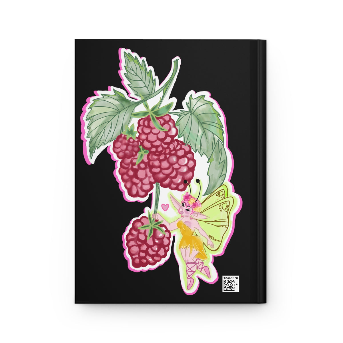 Raspberry Fae Blank Notebook