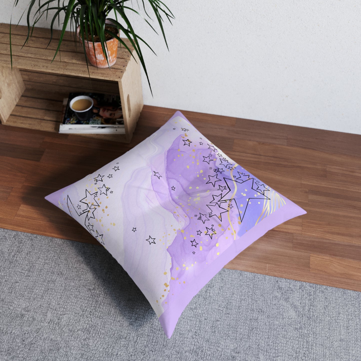 Soft Lavender Starlight Meditation Cushion