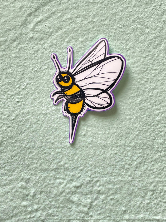 Bumble Bee Glossy Water resistant Vinyl Sticker