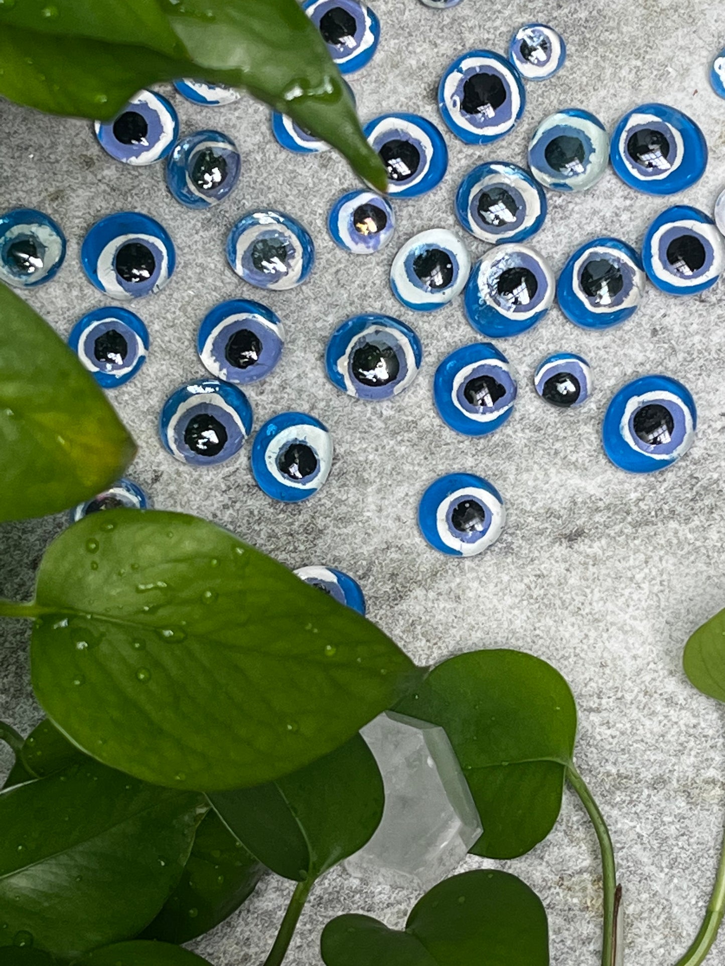 Glass Bubble Evil Eye Amulets