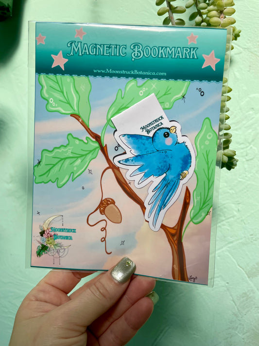 Cute Bluebird Magnetic Bookmark