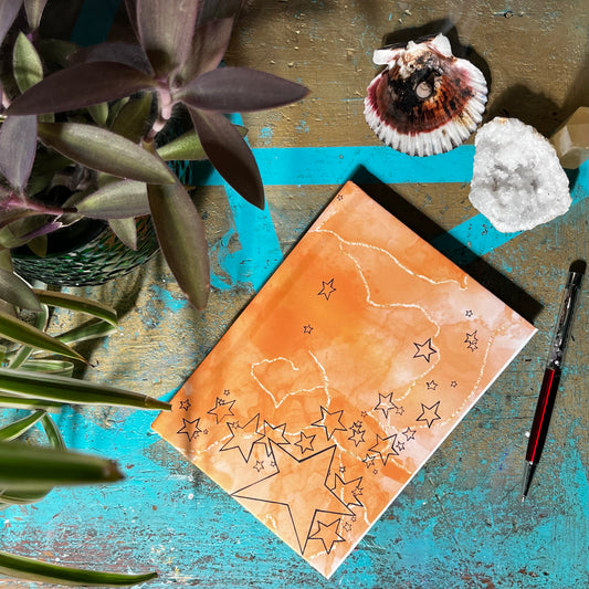 Svādhisthāna (sacral chakra) Creativity Orange Blank Notebook