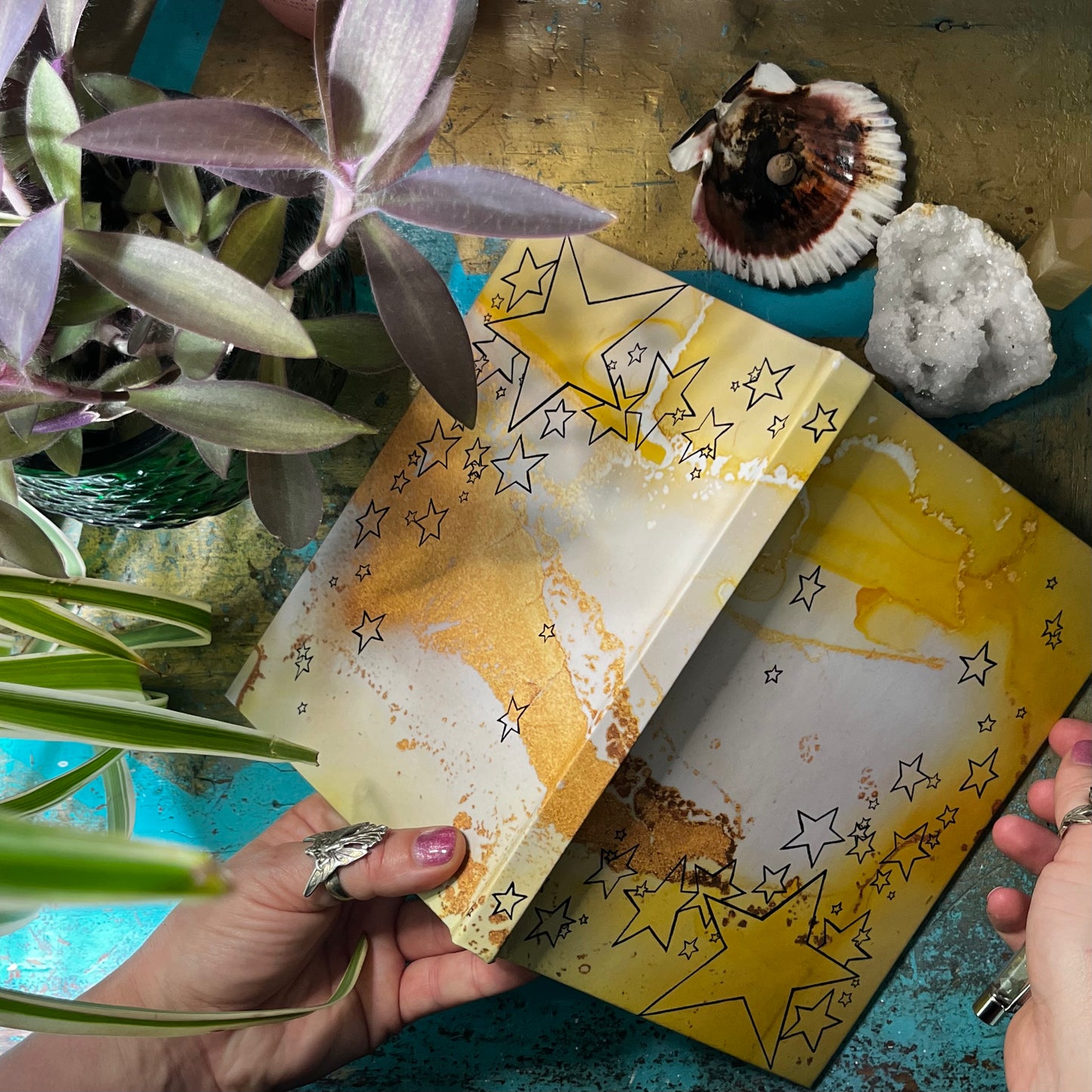 Manipūra (solar plexus chakra) Confidence & Willpower Yellow Blank Journal