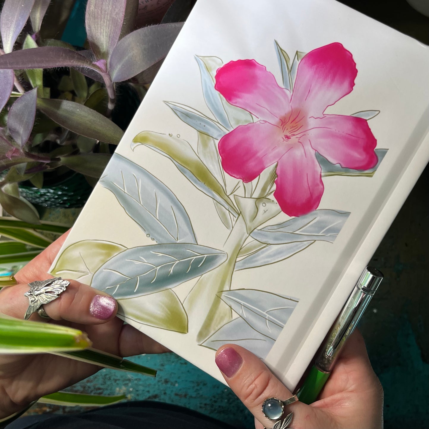 Desert Rose Botanical Illustration Journal