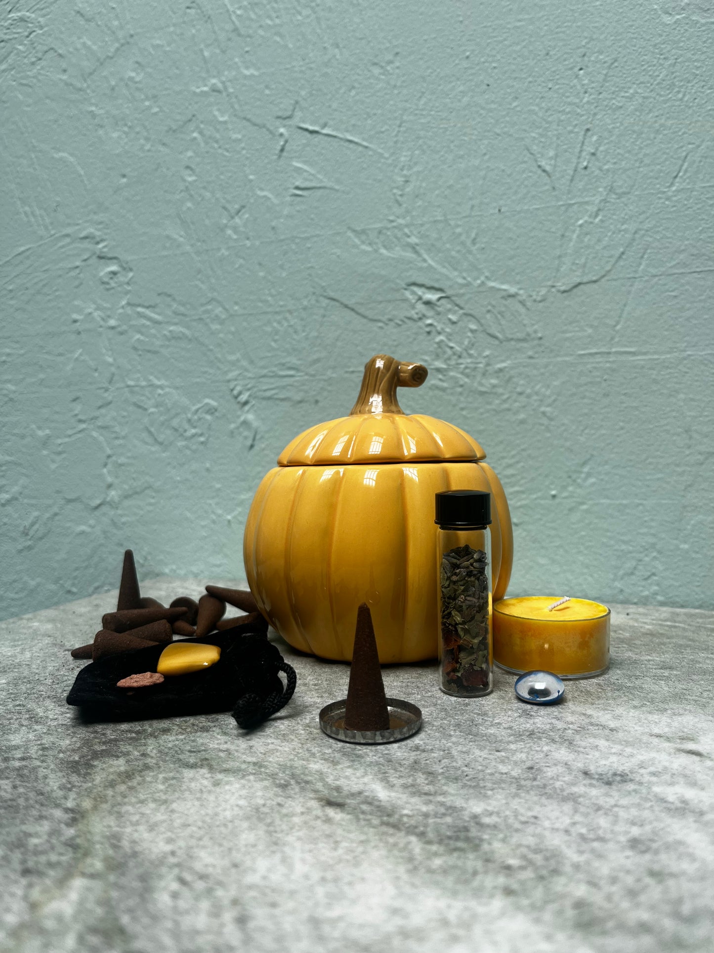 Yellow Pumpkin Witches Toolkit