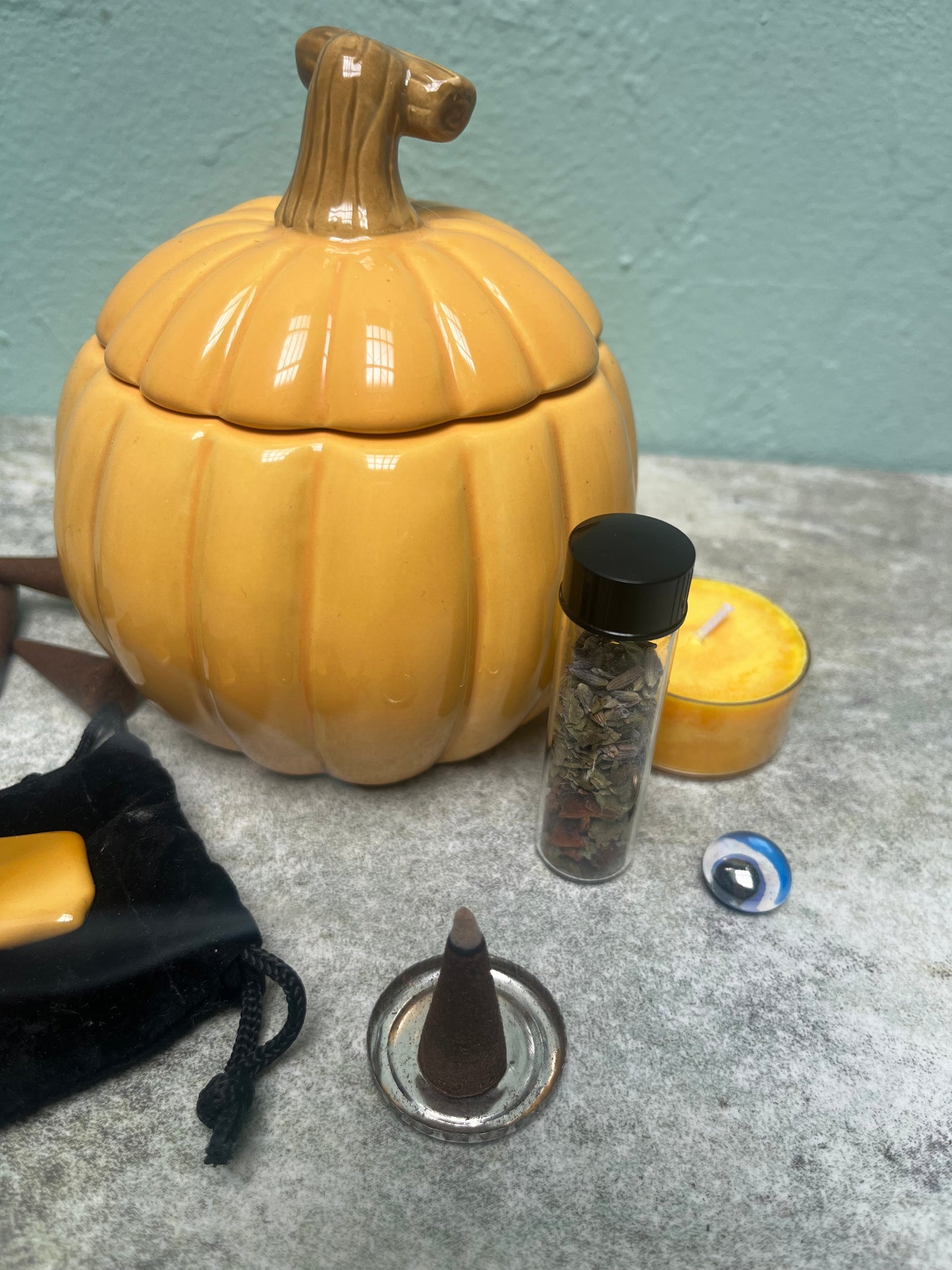 Yellow Pumpkin Witches Toolkit